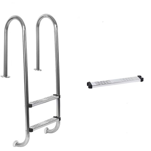 Nouvelle échelle de <span class=keywords><strong>piscine</strong></span> hors sol en métal avec marches intégrées - Product Image 3