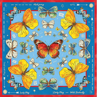 Tapis de Mahjong américain motif papillon aquarelle, tapis de table floral Rose Garden antidérapant pour soirée de jeu de Mahjong américain