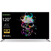 85 100 120 pulgadas QLED Smart LED TV para uso doméstico Sistema Android con frecuencia de actualización de 120Hz DC12V Sala de televisión y hoteles