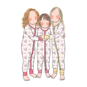 공장 핫세일 귀여운 만화 곰 프린트 아기 우주복 YKK 지퍼 우유 단백질 섬유 원단 부드럽고 편안한 신생아용 - Product Image 4