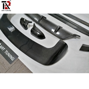 Aerodynamik-Kits aus Nasskarbonfaser mit Frontlippe, Heckdiffusor, Seitenschwellern, Dachspoiler und Spiegelabdeckungen für BMW X5 G05 <span class=keywords><strong>M</strong></span> Sport Fahrzeuge - Product Image 4