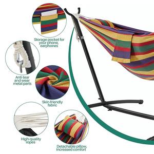 Nouveauté <span class=keywords><strong>hamac</strong></span> <span class=keywords><strong>brésilien</strong></span> en macramé de haute qualité sac de transport portable <span class=keywords><strong>hamac</strong></span> facile à transporter combiné avec support pour <span class=keywords><strong>hamac</strong></span> - Product Image 3