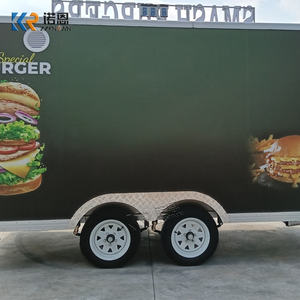 Camion de cuisine mobile <span class=keywords><strong>commercial</strong></span> 13 pieds, remorque alimentaire robuste pour burgers, remorque de cuisine prête à l'emploi à double essieu - Product Image 5