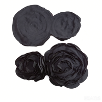 Applique de rose plissée 3D, patchs floraux en tissu faits à la main, décorations florales pour vêtements DIY, adaptées aux robes de haute couture