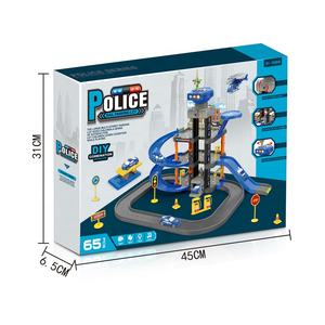 Nouvel Arrivage Jouet Coulissant Lumineux Éducatif et Ludique en Plastique Écologique, Série Policière et Pompier, avec Circuit de Voitures et Rail Coulissant - Product Image 2