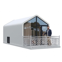 Maisonnette préfabriquée portable, micro-maison modulaire, bureau, hôtel, résidence 24 ㎡   Bâtiment personnalisable