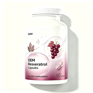 Cápsulas de Resveratrol de Marca Privada OEM/ODM, Suplemento Antioxidante, Apoyo Nutricional Antioxidante, Certificación GMP - Product Image 1