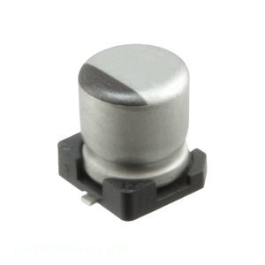 Condensador de Aluminio de 33 uF, 20%, 4V, Montaje Superficial SMD, UUT0G330MCL1GS, Canal del Fabricante 33 - Product Image 1