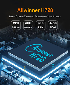 Boîtier TV Android 14 Mortal H728 Allwinner H728 Octa Core 4 Go + 64 Go 8K WiFi 6 Lecteur multimédia de streaming IPTV OTT avec commande vocale - Product Image 3