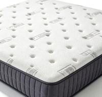 Matelas de lit d'hôtel Colchones avec ressorts ensachés, Euro Top, en boîte, avec mousse à mémoire de forme en latex naturel