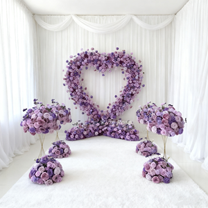 Arco di Fiori Artificiali Rossi all'Ingrosso per Decorazione di Archi Nuziali e Sfondi per <span class=keywords><strong>Eventi</strong></span> - Product Image 2