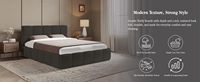 Cadre de lit à dossier haut de style italien/minimaliste, vente en gros d'usine, design moderne en velours rembourré, panneaux, tête de lit haute