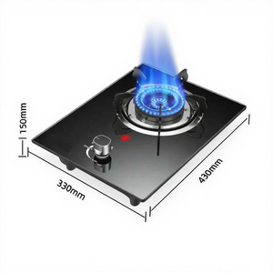 Estufa <span class=keywords><strong>de</strong></span> <span class=keywords><strong>Gas</strong></span> <span class=keywords><strong>de</strong></span> un Solo Quemador con Placa <span class=keywords><strong>de</strong></span> Vidrio Templado Negro y Perillas <span class=keywords><strong>de</strong></span> Seguridad, Cocina <span class=keywords><strong>de</strong></span> <span class=keywords><strong>Gas</strong></span> Integrada para <span class=keywords><strong>Cocinas</strong></span> <span class=keywords><strong>Modernas</strong></span> - Product Image 2