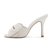 XINZI RAIN Sandales pour femmes avec logo personnalisé Vente en gros Grande taille 43 Sandales à talon en cuir noir à bout ouvert pour femmes pour l'été
