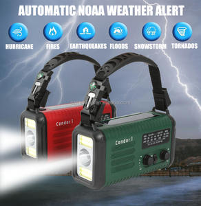 Oferta Especial Radio Reloj de Emergencia Climática Retro de 20000mAh Portátil Mini LED con Alarma SOS, Carga Solar y Manivela, Alimentación USB DC, de Plástico - Product Image 6