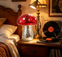 Lampe en forme de champignon rouge faite à la main, exclusive transfrontalière, boule disco artistique, décoration intérieure