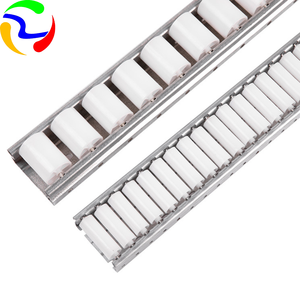 नई स्थिति औद्योगिक प्लास्टिक स्लाइडिंग रोलर ट्रैक कन्वेयर सिस्टम के लिए धातु फ्रेम एल्यूमीनियम सामग्री को मजबूत करता है - Product Image 5