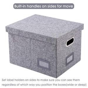 Hot Selling Collapsible Fabric Organizer Bins <strong>Document</strong> Legal File <strong>Storage</strong> <strong>Boxes</strong> - Product Image 6