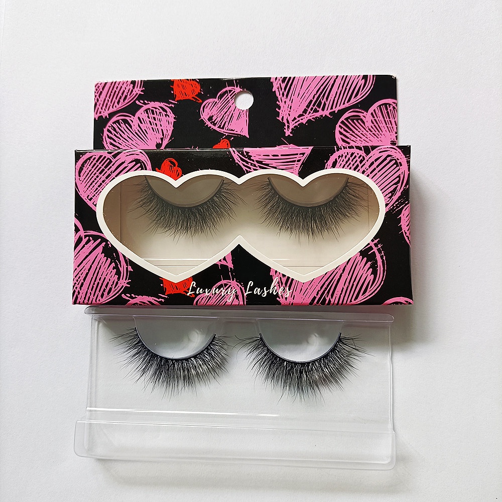 Wholesale Faux Mink Lashes 3D Fluffy Mink Strip Lashes Thick Natural Soft Handmade False Eyelashes