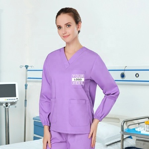 Nuovo Design <span class=keywords><strong>in</strong></span> uniforme da ospedale <span class=keywords><strong>in</strong></span> magazzino Set uniformi da infermieristica di nuova moda di vendita calda - Product Image 4