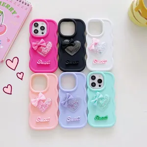 Coque de téléphone en TPU souple avec paillettes, motif cœur, accessoires antichoc pour <span class=keywords><strong>Samsung</strong></span> Galaxy S24 S25 Ultra, design mignon M34 M54 - Product Image 1