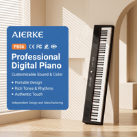 Aierke P856 Upright Digital Stage Piano 88-Keys Touch Response 64-Piece Polyphony ABS Matte Keyboard for Adult Beginners
