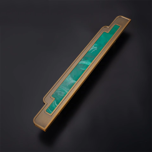 Poignée de porte en verre et zinc au design moderne de luxe, bronze, coquille de fleur verte, marbre, bois, alliage <span class=keywords><strong>d</strong></span>'<span class=keywords><strong>aluminium</strong></span> massif pour appartement - Product Image 5