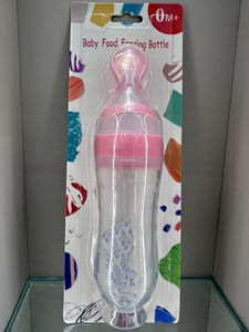 Biberón de Silicona para Bebés, Alimentador de Cereal de Arroz para Bebés, Alimentador de Leche para Bebés, Cuchara Exprimible, Biberón - Product Image 2