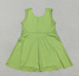 Vestido deportivo rosa para niñas, ropa deportiva de verano, falda de yoga - Product Image 5