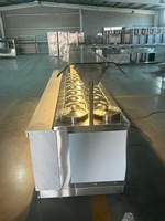 Meja Buffet Kustom dengan Permukaan Marmer, Meja Buffet Modern untuk Restoran, Stasiun Buffet, Dapur Komersial
