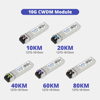 Module émetteur-récepteur optique SFP+ monomode 10G LR/SR/ER/ZR CWDM/DWDM BIDI compatible avec Huawei Cisco