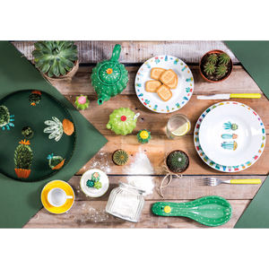 Frasco de Vidrio Multicolor Excelsa Cactus de 11x11x18 cm para Almacenamiento - Product Image 5