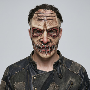 Maschera di Halloween in Lattice 3D Morbido con Bocca Terribile e Cicatrici, Maschera Spaventosa per Cosplay e Feste a Tema Terror - Product Image 1
