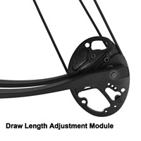 Ensemble d'arc à poulies et d'arbalètes de chasse 30-55lbs 340FPS IBO pour tir gaucher, arc composite