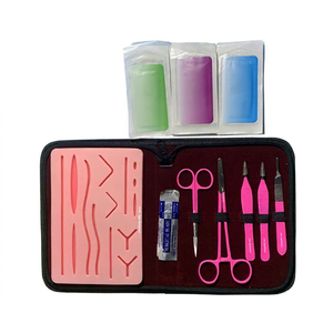 Kit de Práctica de Sutura Manual Reutilizable para Múltiples Heridas, Recursos Didácticos para Estudiantes de Medicina, Acero Inoxidable - Product Image 1