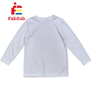 เสื้อแขนยาวพิมพ์ซับลิเมชันคอกลมความหนาของ220gsm เสื้อยืดสำหรับผู้ใหญ่เด็กวัยหัดเดินเยาวชน - Product Image 4