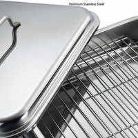 Grille de rôtissage coréenne en acier inoxydable pour poulet au charbon et dinde, pour usage extérieur et intérieur en cuisine