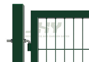 Clôture en treillis métallique composite 3D de 1*1,8 m, clôture et <span class=keywords><strong>portail</strong></span> métalliques d'entrée pour jardin - Product Image 3