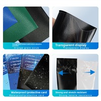 Protège-cartes de jeu en plastique transparents, couleur unie, finition mate sable fin, en gros, en stock ; Yu-Gi-Oh colorés