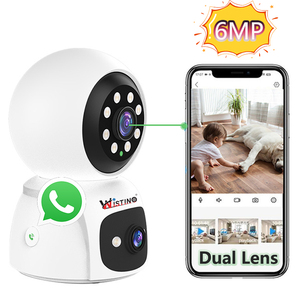 Wistino Trong Nhà Bé Điện Thoại Máy Ảnh Ống Kính Kép 6MP HD Màn Hình Kép Phát Hiện Chuyển Động Hai Cách Bằng Giọng Nói Báo Động An Ninh Máy Ảnh Cho Nhà - Product Image 1