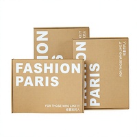 Boîte d'expédition pliable en carton ondulé personnalisée avec logo couleur, gaufrage et revêtement UV pour produits de vente au détail
