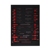 Kit d'outils de réparation automobile série EC, jeu de clés, pinces à bec effilé et dénudeurs de fils, étui EVA, kit de réparation automobile multifonctionnel