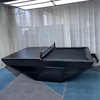 Nouveaux designs d'intérieur personnalisés Finition piano Table de billard blanche Salle à manger de luxe moderne 3 en 1 Table de billard de ping-pong 9ft 8ft 7ft