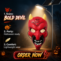 Masque de fête réaliste en PVC écologique et imperméable pour adultes, idéal pour le Jour des Morts et les remises de diplômes, parfait pour le cosplay d'Halloween