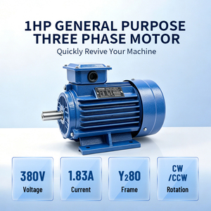 มอเตอร์ไฟฟ้ากระแสสลับสามเฟส รุ่น Y2801-2-0.75KW 3000 รอบต่อนาที สายทองแดงแท้ 100% ผลิตจากโรงงาน ประเภทสินค้า มอเตอร์ - Product Image 5