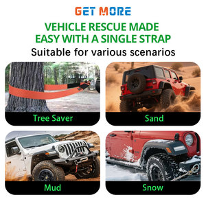 Sangle de remorquage de qualité industrielle avec manille de 2 pouces et sac de protection pour <span class=keywords><strong>attelage</strong></span> de remorquage, idéal pour le sauvetage hors route des camions pick-up - Product Image 6