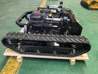 Ticari 35HP 80cm güverte fırça kesme makinesi 35HP motorlu otomatik askeri dereceli Tank biçme makinesi