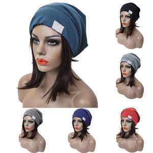 Cross-Border para <span class=keywords><strong>Amazon</strong></span> Best-Selling Men's Otoño Invierno Hat Estilo coreano Slouchy Sleep Cap Maternidad Pañuelo Tela común - Product Image 6