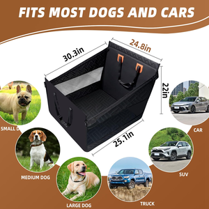 Funda de Asiento para Perro, Hamaca para Mascotas con Base Rígida, Cama Cómoda para Viajes, Dos Tamaños Disponibles - Product Image 3
