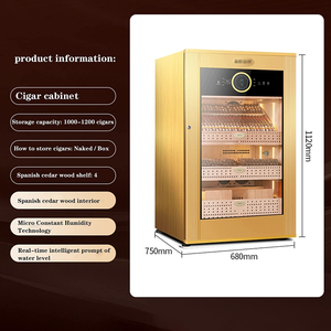 El humidificador casero de madera de cedro de alta calidad puede contener 1000-1200 cigarros - Product Image 3